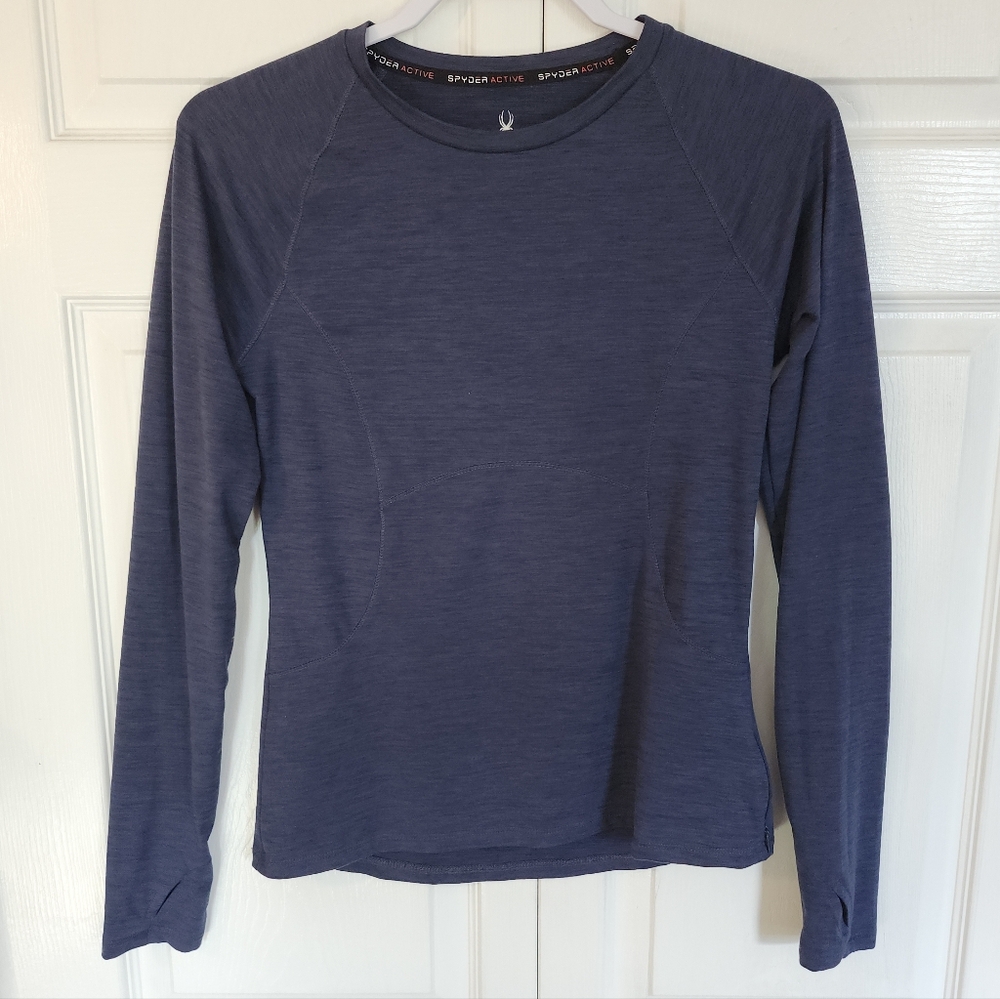 Spyder Active Performance Brushed Navy Heather L/… - image 1